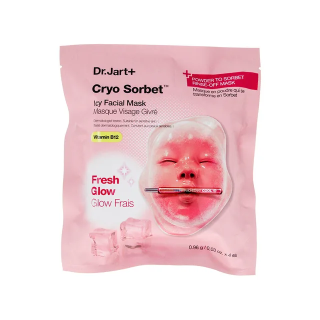 Dr Jart+ - Cryo Sorbet - Masque Visage Givré - Tous Types De Peaux, 4x0.96g - Masque Hydratant