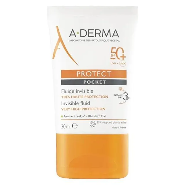 Fluide Solaire Visage Invisible Spf50+ Protect Pocket 30ml