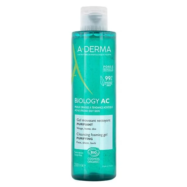 Soin Corps et visage A-derma Aderma biology ac gel moussant purifiant 200ml