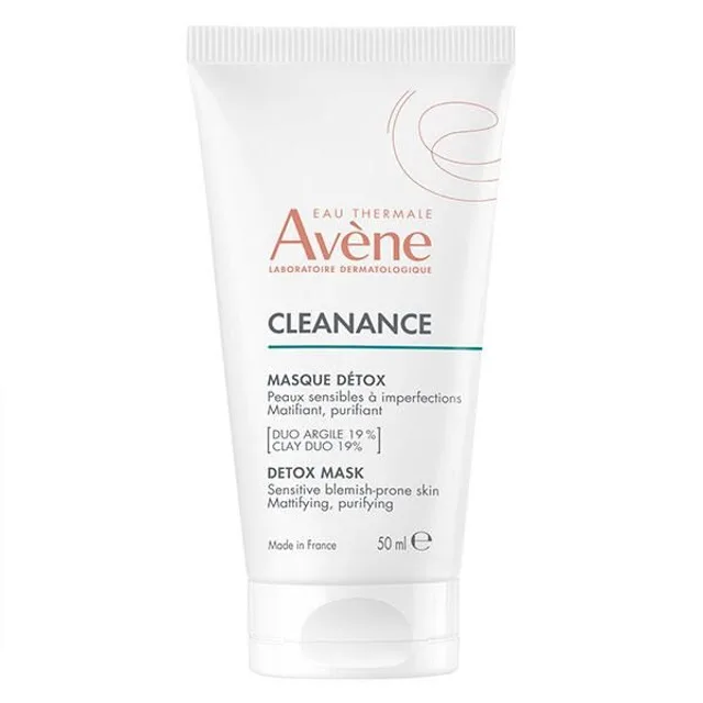 Masque Visage Détox Matifiant Et Purifiant Cleanance Eau Thermale Avene - Le Tube De 50ml