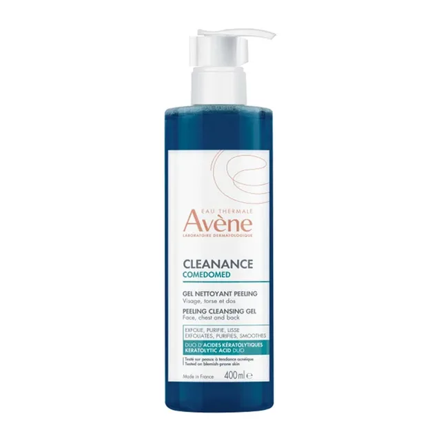 Avène - Cleanance Comedomed - Gel Nettoyant Peeling - Visage, Torse Et Dos - Peaux À Tendance Acnéique, 400ml