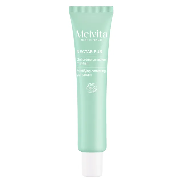 Melvita - Nectar Pur - Gel-crème Correcteur Matifiant Bio - Visage - Peaux Mixtes À Grasses, 40ml - Crème