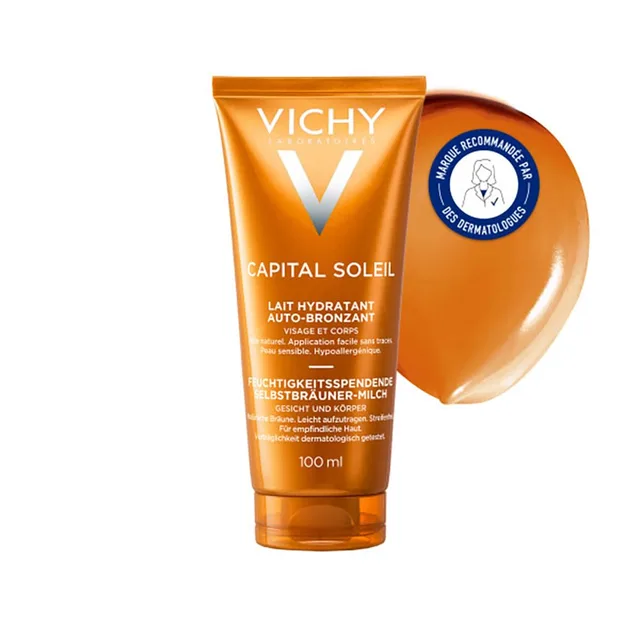 Vichy Idéal Soleil Lait Autobronzant Hydratant Visage & Corps 100ml