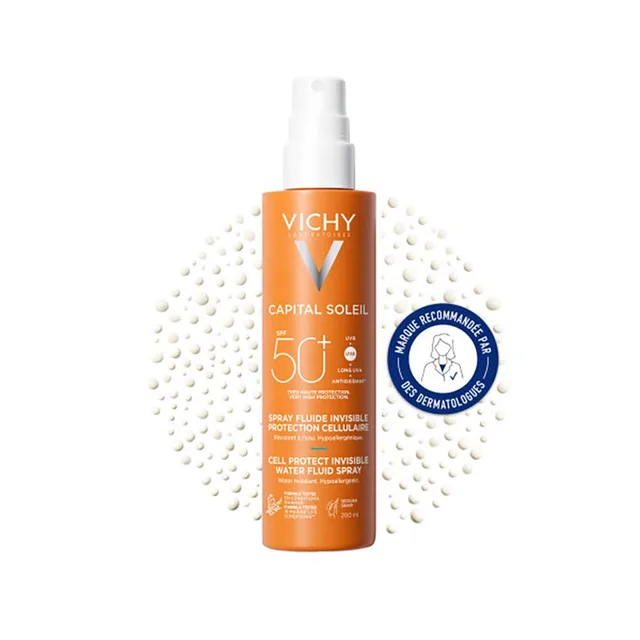 Hydratant Vichy Crème solaire pour le corps en spray vichy capital soleil 200 ml spf 50+
