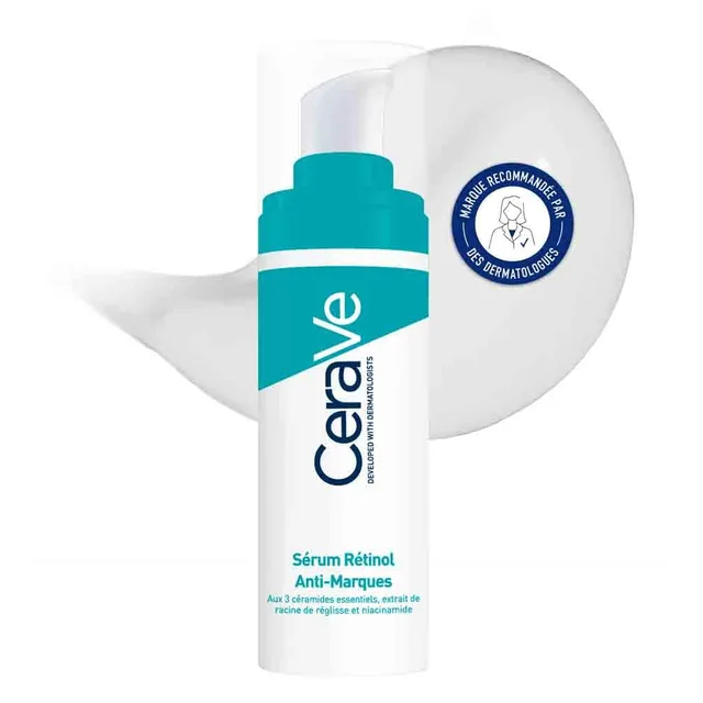 Cerave Serum Rétinol Anti Marques post imperfections | 30 ML | enrichi au Rétinol pour peaux à imperfections
