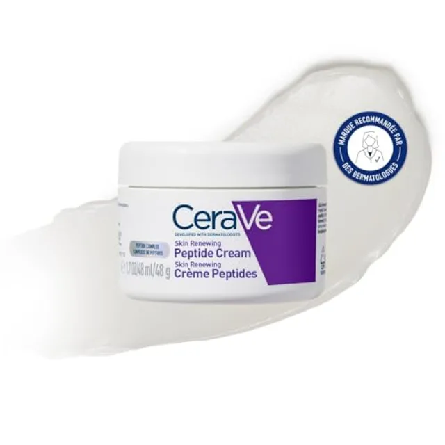 CeraVe - Crème Anti-rides Skin Renewing - Crème Raffermissante Visage - Peau Plus Rebondie Après 8 Semaines*