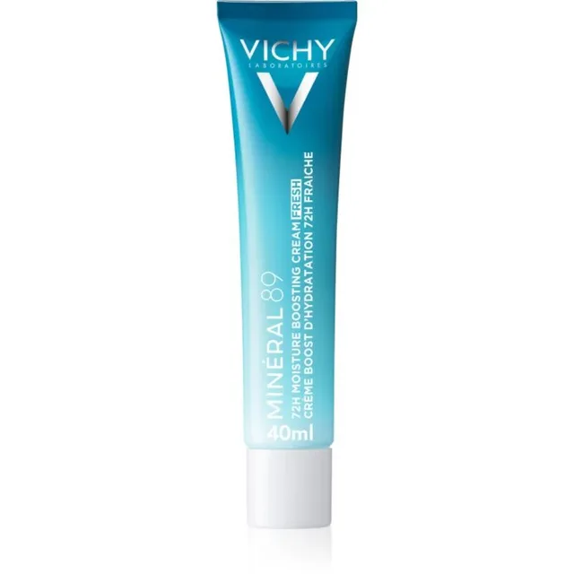 Vichy Minéral 89 72H Moisture Boosting Cream Fresh crème hydratante visage à l'acide hyaluronique 40 ml