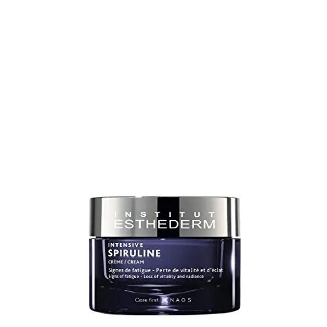 Institut Esthederm - Crème Intensive Spiruline - Booster Éclat du Visage - Signes de fatigue, la Perte de