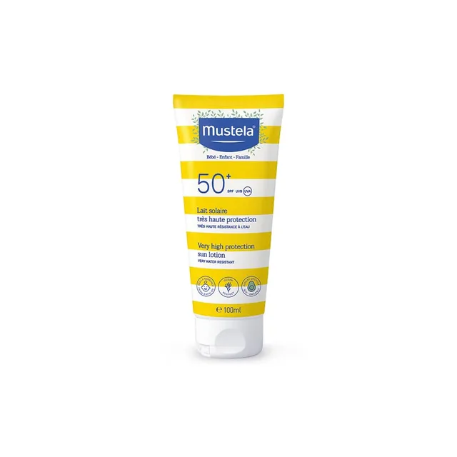 Lait Solaire Très Haute Protection SPF50+ 100ml Mustela