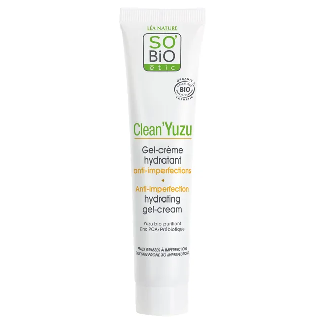 So'Bio Étic Clean'Yuzu Gel Crème Hydratant Anti-imperfections Bio 40ml
