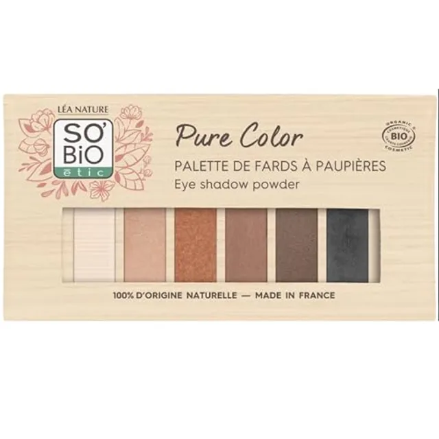 Palette Fards À Paupières Pure Color So'bio Etic - La Palette De Fard À Paupières