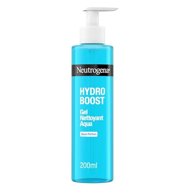 Neutrogena | Aqua-Gel Nettoyant Hydro Boost Sans Parfum (200 ml) – Soin visage hydratant à l’acide