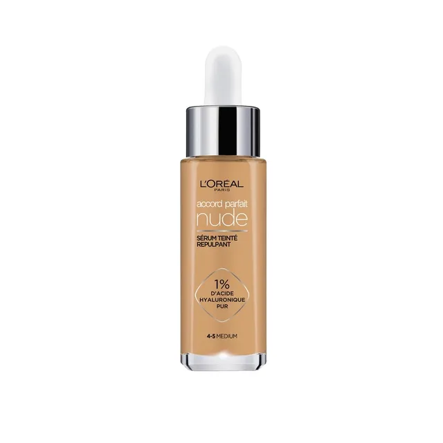 L'Oréal Paris Accord Parfait Sérum Teinté Repulpant 4-5 Medium 30ml