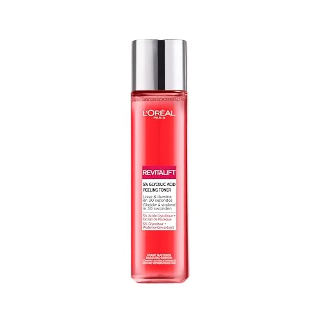L'Oréal Paris - Lotion Peeling Visage Lissante et Exfoliante - Élimine les Points Noirs, Pores Dilatés &