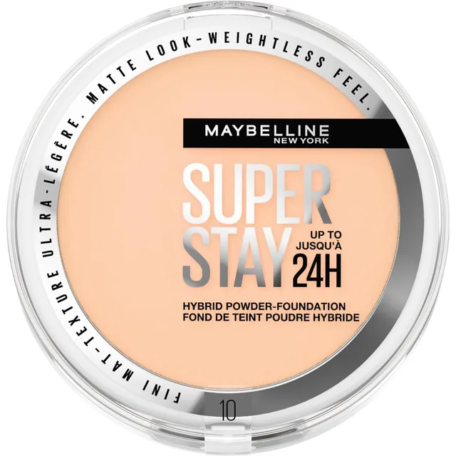 Maybelline New York - Fond de Teint-Poudre Hybride - Longue Tenue - Couvrance Mate Lumineuse - Vegan &