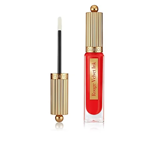 Bourjois - Rouge à Lèvres Velvet Ink - Encre à lèvres - Fini mat sans transfert - 08 Coquelic'hot - 3,5ml