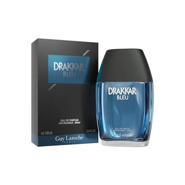 Drakkar Bleu de Guy Laroche, Eau de Parfum Homme, Iconique, Puissante, Aquatique et Fraîche, 100 ml