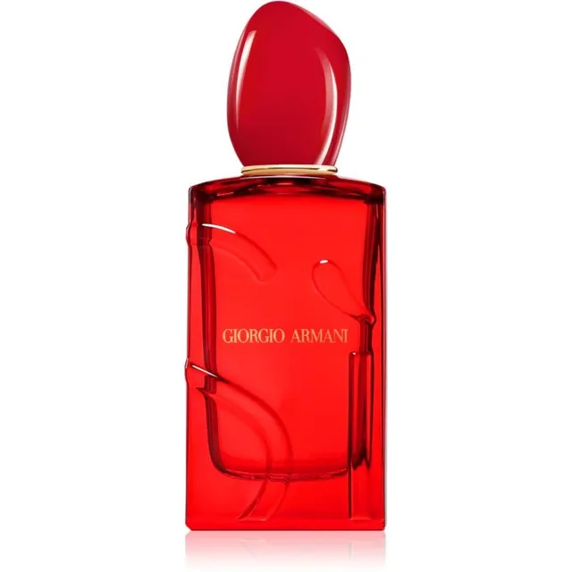 SÌ PASSIONE RED MUSK La passion à l'état pur, incarnée par un éclatant parfum floral-ambré et fruité. 100 ml