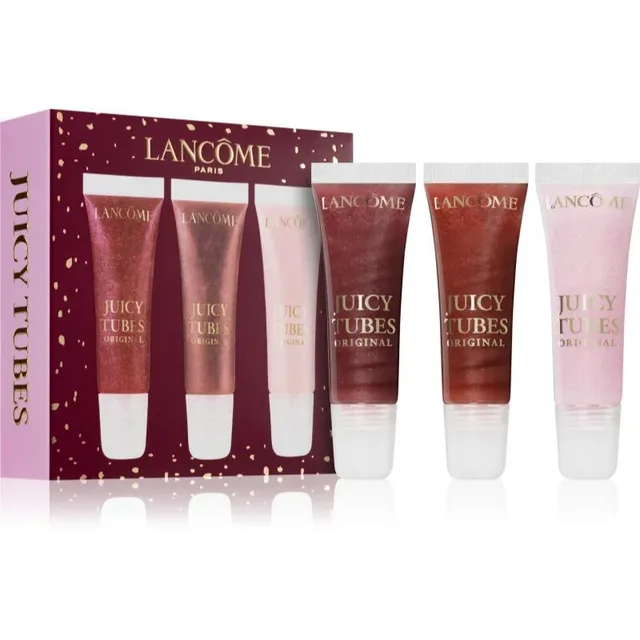 LANCÔME Juicy Tubes Marshmallow Electro + Cocoa Macchiato + Cheeky Cherry Coffret maquillage lèvres