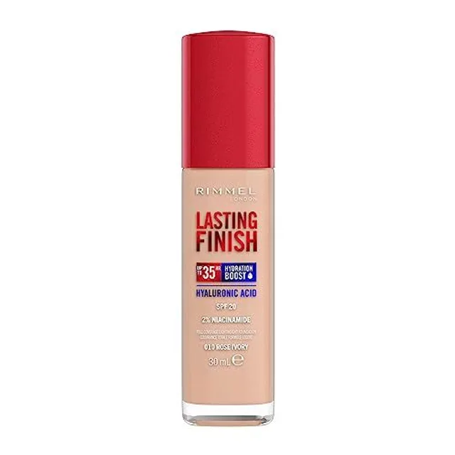 Rimmel Lasting Finish 35Hr Foundation 30ml (Various Shades) - 010 Rose ivory