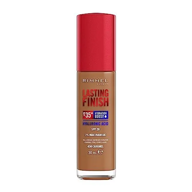 Rimmel Lasting Finish 35Hr Foundation 30ml (Various Shades) - 450 Caramel