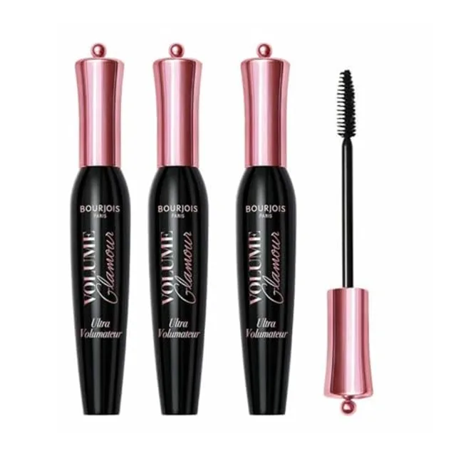 Bourjois, Mascara Volume Glamour Noir, Volume instantané, Résultat Naturel, Pigments Noirs Intenses, 12 ml