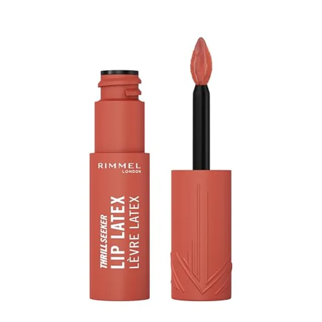 Rimmel Thrill Seeker Lip Latex, 200 So Peachy, rouge à lèvres liquide, brillant à lèvres, rouge à lèvres avec