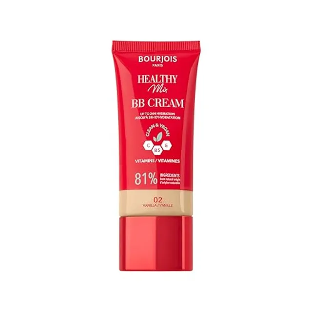 Bourjois Healthy Mix, 02 Vanilla, BB crème, fond de teint crème, une couvrance et une hydratation tout au