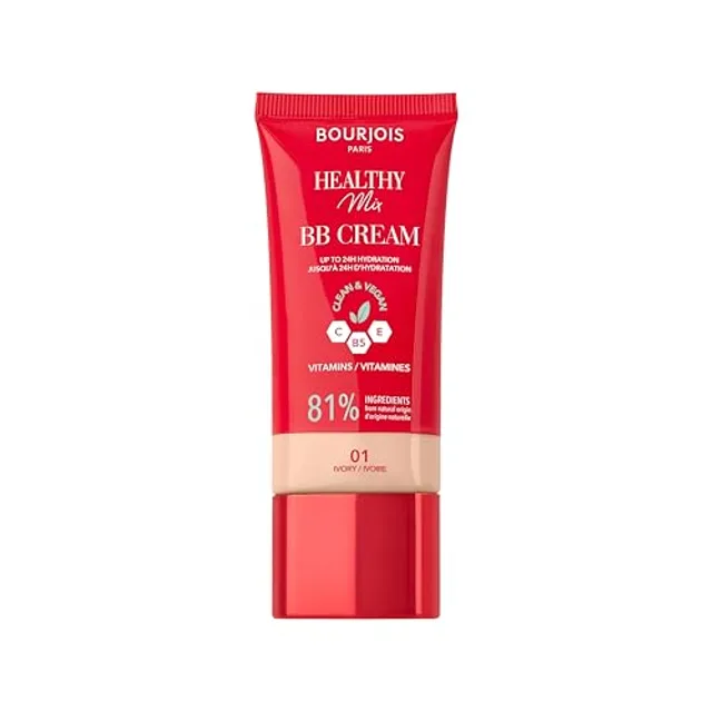 Bourjois Healthy Mix, 01 Ivory, BB crème, fond de teint crème, une couvrance et une hydratation tout au long