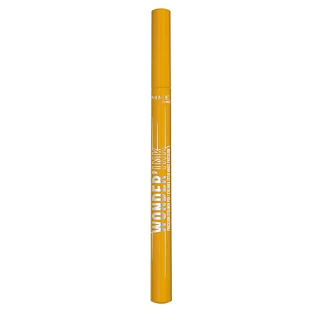 Rimmel Wonder'Ink, 005 Honey Heaven, Yellow, Eyeliner Pen, Coloured Eyeliner, Precision Eyeliner, Matte