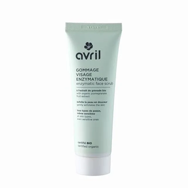 Avril - Gommage Visage Enzymatique Bio - Extrait de Papaye et de Grenade Bio - Exfolie en Douceur - Tous