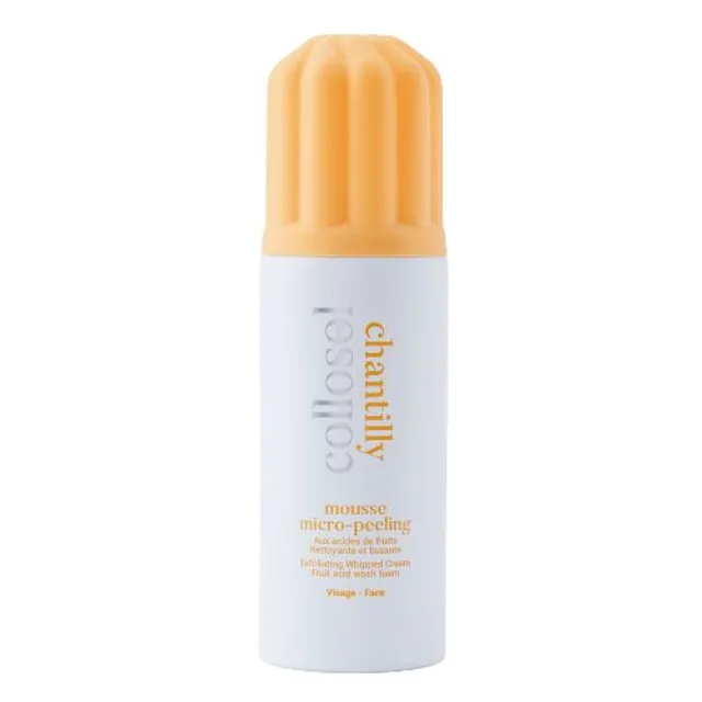 Chantilly - Mousse Micro-Peeling Nettoyante et Lissante - Visage - Tous Types de Peaux, 150ml