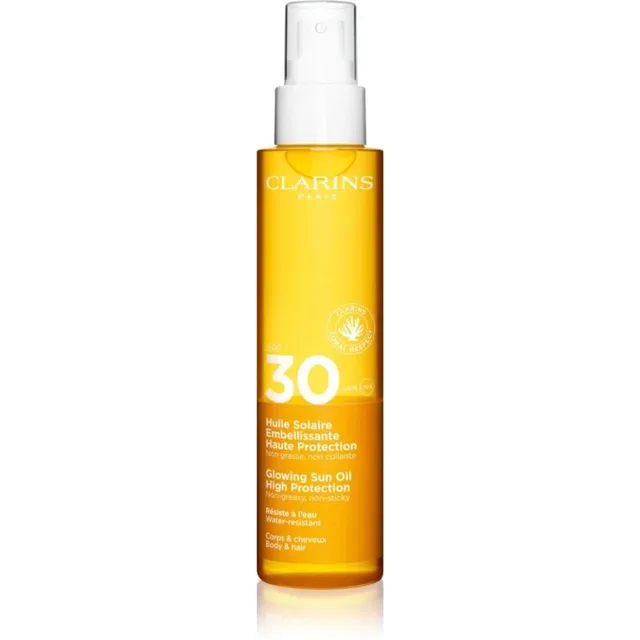 Clarins Huile Solaire Embellissante Haute Protection Corps - SPF30 150ml