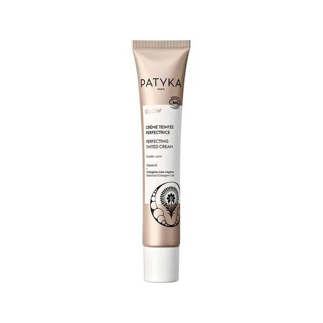 Patyka - Glow - Crème Teintée Perfectrice Bio - Teinte Claire - Visage - Tous Types De Peaux, 40ml