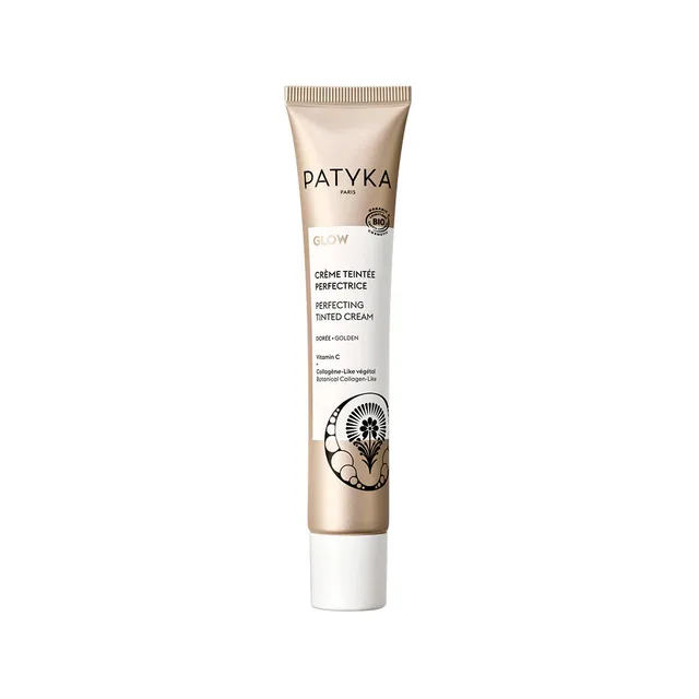 Patyka - Glow - Crème Teintée Perfectrice Bio - Teinte Dorée - Visage - Tous Types De Peaux, 40ml - Maquillage