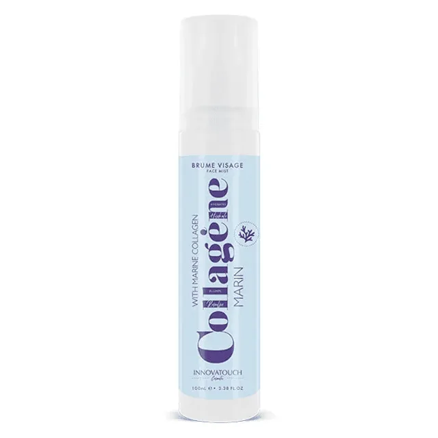 Brume Visage Collagène Marin 100ml – Innovatouch Cosmetic | Hydrate et Repulpe la Peau | Collagène Marin