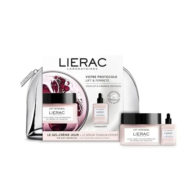 Lierac - Coffret Soin Anti-rides - Gel-Crème Jour Raffermissant 50ml + Sérum Tenseur 15ml OFFERT + Trousse