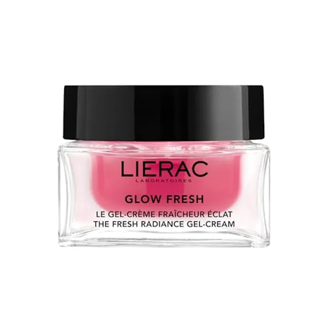 Lierac - Glow Fresh - Gel-Crème Fraicheur Éclat Visage - Illumine et Repulpe la Peau - Gel Crème Visage léger