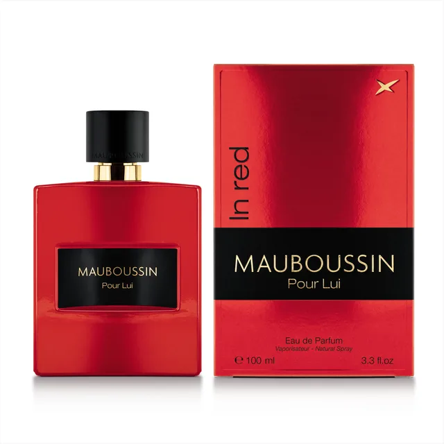 Mauboussin - Pour Lui In Red 100ml - Eau de Parfum Homme - Senteur Boisée & Épicée