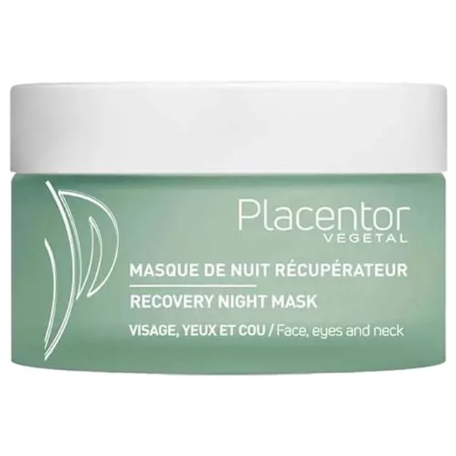 Placentor Vegetal - Masque De Nuit Récupérateur - Visage, Yeux Et Cou - Tous Types De Peaux, 50ml - Masque