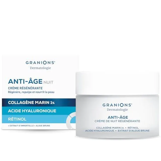 Creme de Nuit Visage Anti Âge - Masque de NUIT - RÉGÉNÉRANTE - Creme Hydratante Visage Action Anti Ride