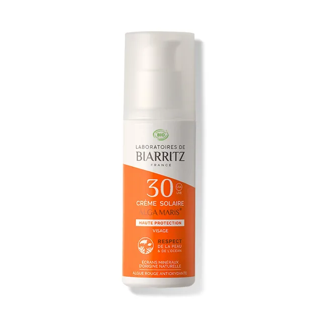 Laboratoires de Biarritz Algamaris Crème Solaire Visage Bio SPF30 50ml