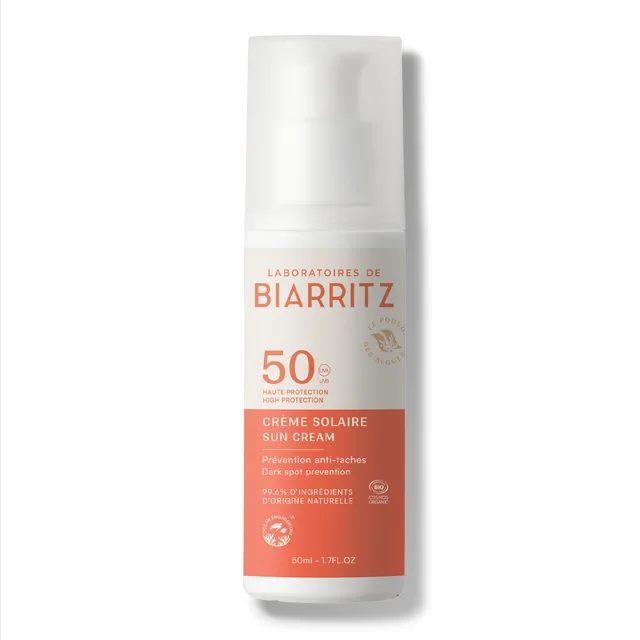 Laboratoires de Biarritz - Crème Solaire Visage - SPF50 - Certifiée Bio - Pour Adulte - Protège, Hydrate et