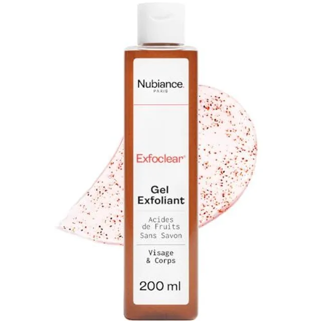 NUBIANCE - Exfoclear® Exfoliant Visage Et Corps - Gommage Visage Et Gommage Corps Aux Acides De Fruits. Gel