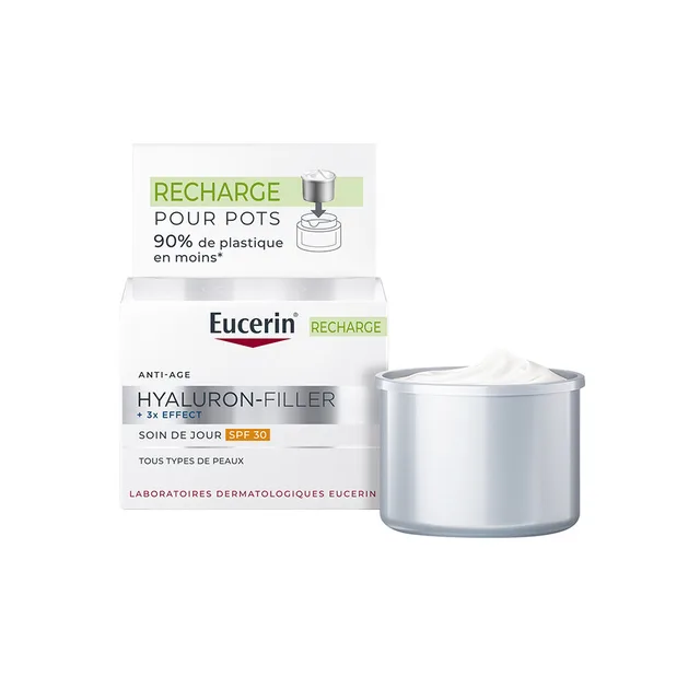 Eucerin - Hyaluron-filler +3x Effect - Recharge Soin De Jour Spf30 Anti-âge - Tous Types De Peaux, 50ml
