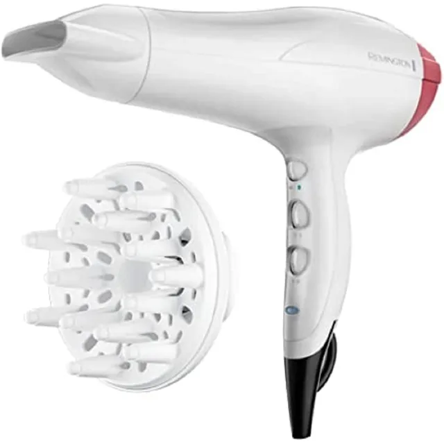 Remington Sèche-cheveux Ionique [Puissant & Résistant] 2400W, Turbo, coiffage en douceur, 3 températures/2