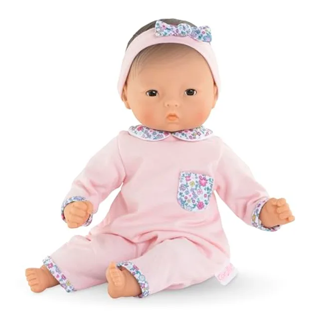 Corolle Bébé Calin Mila – Poupon – Corps souple avec yeux endormis qui s'ouvrent et se ferment – Parfum