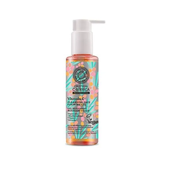 Oblepikha Gel Nettoyant Visage – Gel Lavant Naturel À L’Argousier – Nettoyant Doux Visage Pour Peau Sensible