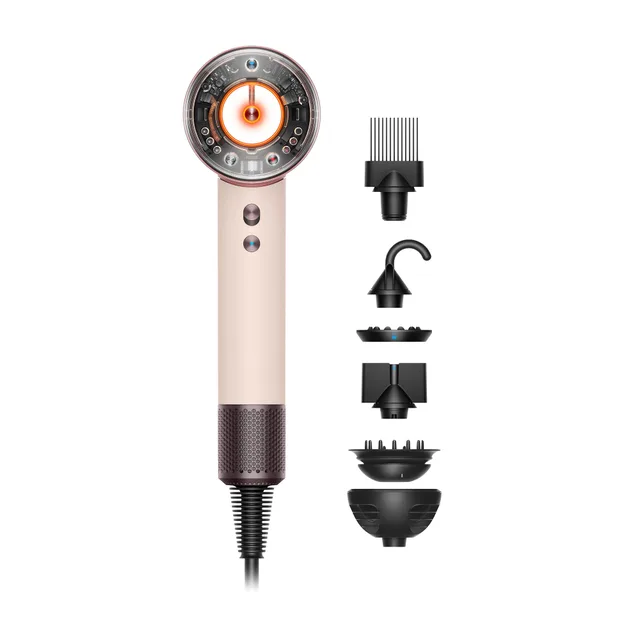 Sèche cheveux DYSON Supersonic Nural cheveux bouclés à frisés Rose Céramique