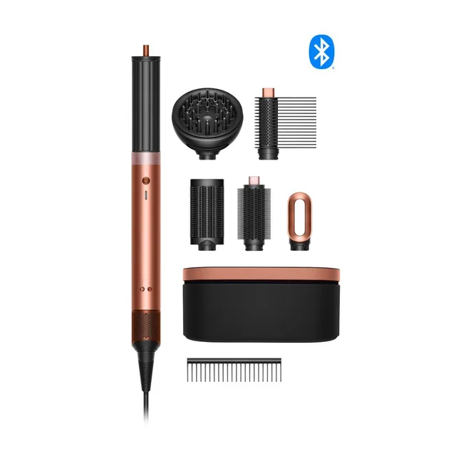Brosse Coiffante Dyson Airwrap Co-anda 2x Cheveux bouclés à frisés Edition Gifting 2025 Soie Ambrée